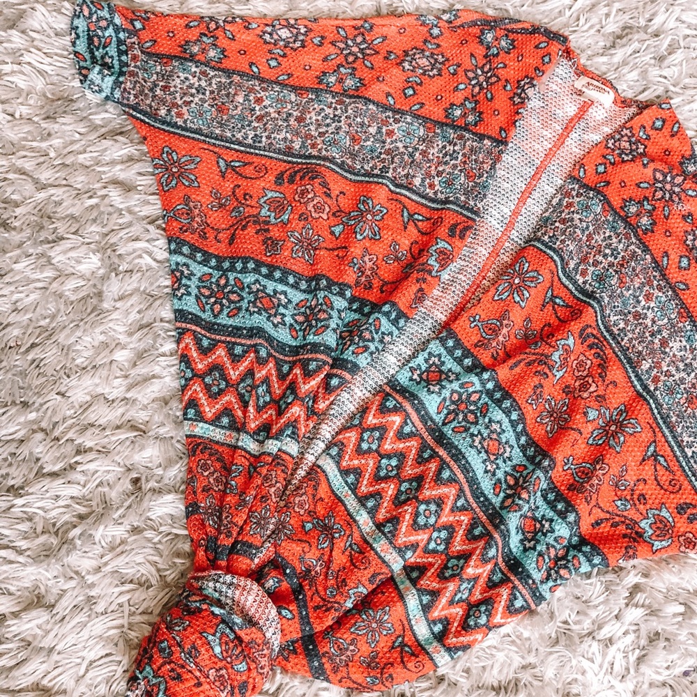 Tribal floral kimono